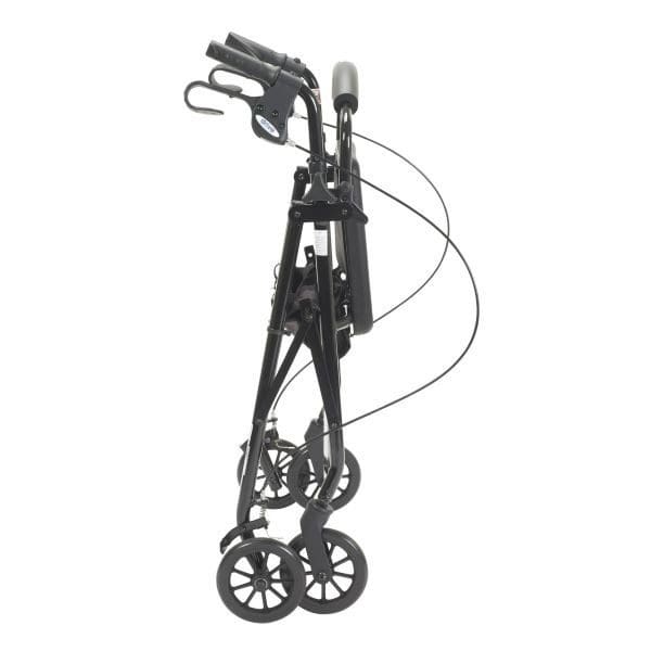 Drive Black Rollator Walker with Fold Up Padded Seat - r726bk