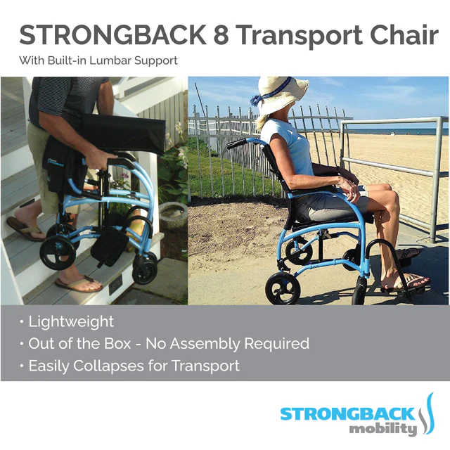 STRONGBACK Excursion 8 Transport Wheelchair - Image 4