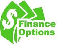 Logo with a green dollar sign and stylized paper sheets next to the words Finance Options in green text.